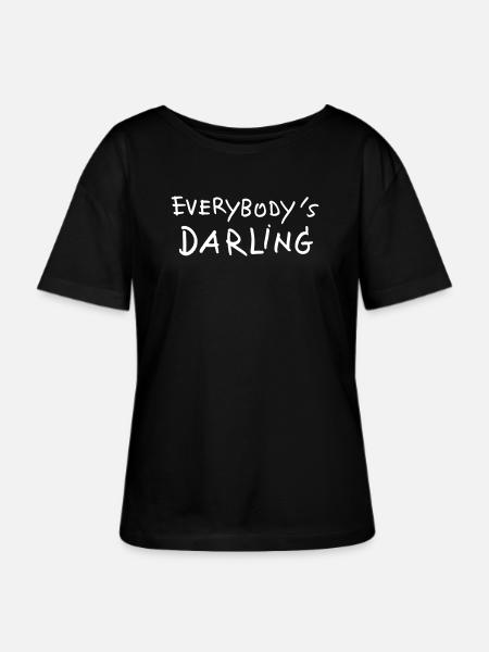everybodys darling - Stanley/Stella Relaxed Rundhals Frauen Bio-T-Shirt SERENA - Schwarz