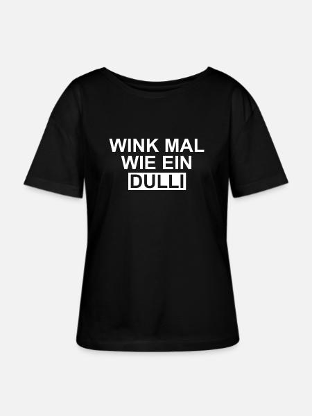 Wink mal wie ein Dulli - Stanley/Stella Relaxed Rundhals Frauen Bio-T-Shirt SERENA - Schwarz