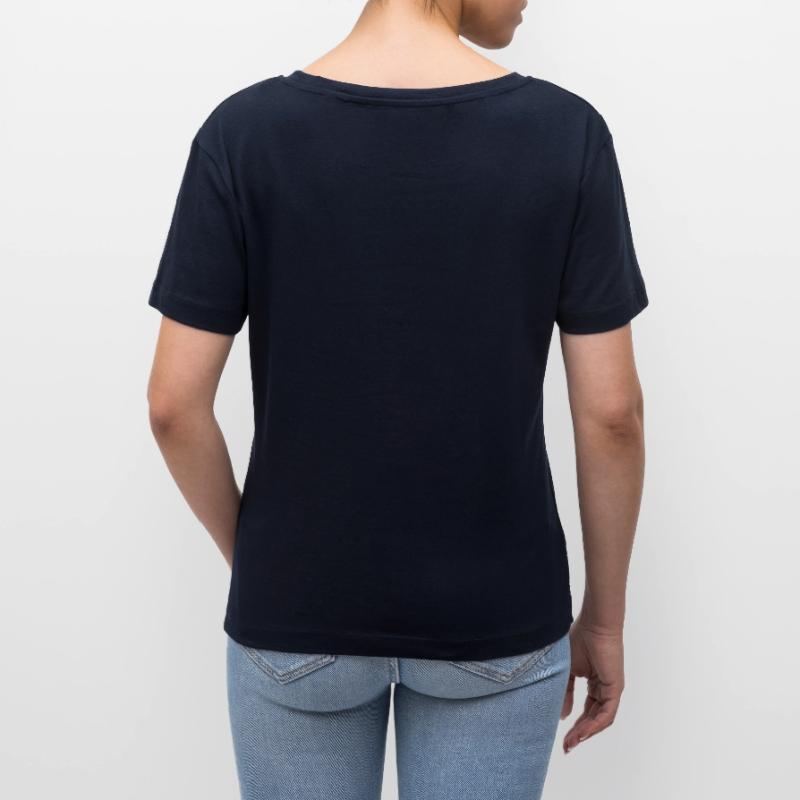 Code Sleep Debug Repeat Programmer Shirt T-shirt bio à col rond SERENA Stanley/Stella Femme