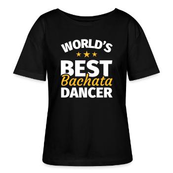 Cadeau de danse Bachata - T-shirt bio à col rond SERENA Stanley/Stella Femme - noir - Devant - Anna (173cm)