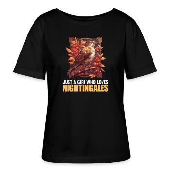 Rossignols Rossignol - T-shirt bio à col rond SERENA Stanley/Stella Femme - noir - Devant - Anna (173cm)
