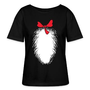 Le Chat Chapeauté Costume - T-shirt bio à col rond SERENA Stanley/Stella Femme - noir - Devant - Anna (173cm)