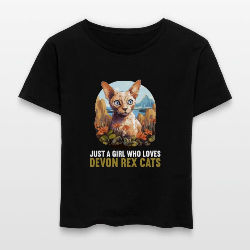 Chaton Devon Rex Chat Devon Rex T-shirt bio à col rond SERENA Stanley/Stella Femme