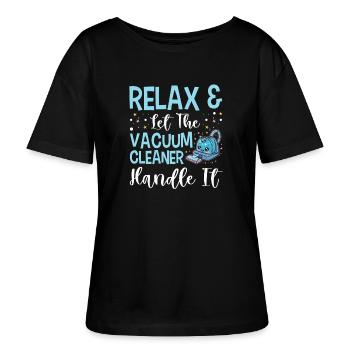 Nettoyant Lover Cleaner - T-shirt bio à col rond SERENA Stanley/Stella Femme - noir - Devant - Anna (173cm)