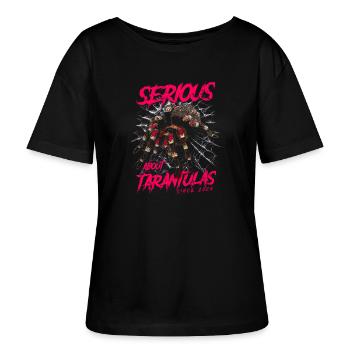 Serious About Tarentulas Pet Spider Né En 2024 - T-shirt bio à col rond SERENA Stanley/Stella Femme - noir - Devant - Anna (173cm)