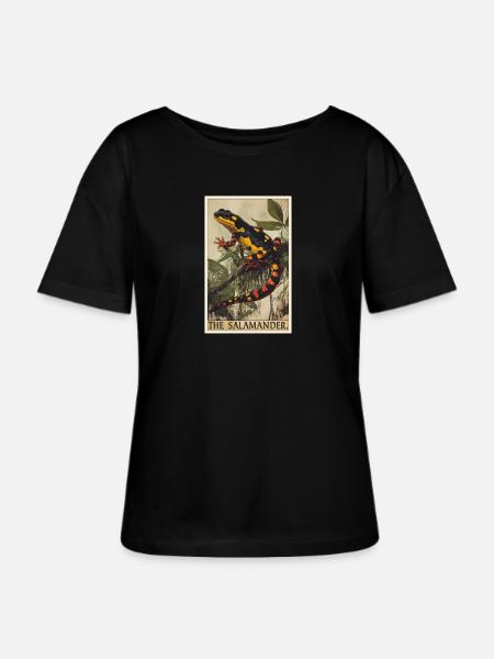 Salamanders Salamander - Stanley/Stella Relaxed Rundhals Frauen Bio-T-Shirt SERENA - Schwarz