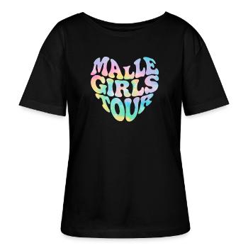 Malle Girls Tour - Stanley/Stella Relaxed Rundhals Frauen Bio-T-Shirt SERENA - Schwarz - Vorne - Anna (173cm)