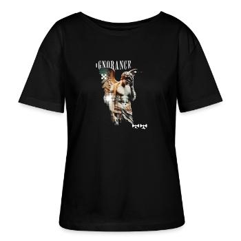 Ignorance Statues Collage - Stanley/Stella SERENA Relaxed Women’s Organic Round Neck T-shirt - black - Front - Anna (173cm)