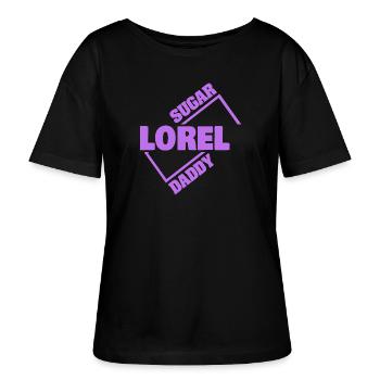 Sugardaddy Lorel - Stanley/Stella Relaxed Rundhals Frauen Bio-T-Shirt SERENA - Schwarz - Vorne - Anna (173cm)