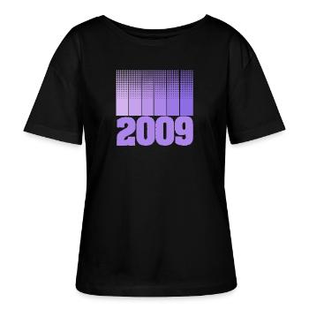 2009 - Stanley/Stella SERENA Relaxed Women’s Organic Round Neck T-shirt - black - Front - Anna (173cm)