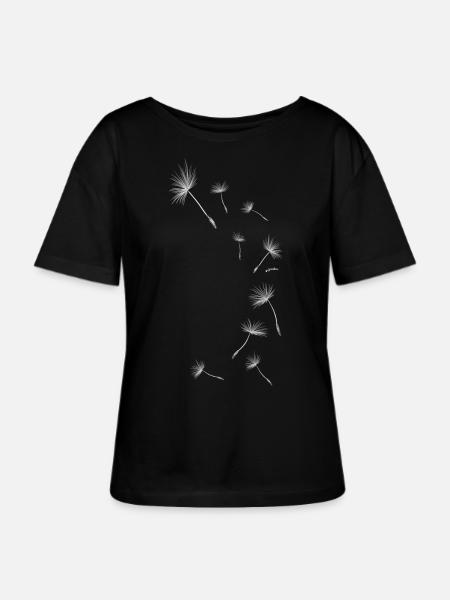 Pusteblume Design 1 - Stanley/Stella Relaxed Rundhals Frauen Bio-T-Shirt SERENA - Schwarz
