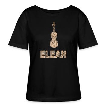 Bratsche Elean - Stanley/Stella Relaxed Rundhals Frauen Bio-T-Shirt SERENA - Schwarz - Vorne - Anna (173cm)