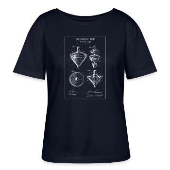 Retro-Spielzeug-Bauplanset - Stanley/Stella Relaxed Rundhals Frauen Bio-T-Shirt SERENA - Navy - Vorne - Anna (173cm)