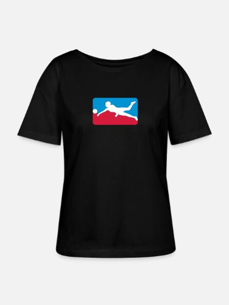 Volleyball - Stanley/Stella Relaxed Rundhals Frauen Bio-T-Shirt SERENA - Schwarz