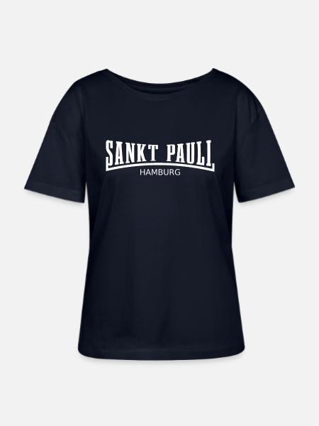 sankt pauli hamburg - Stanley/Stella Relaxed Rundhals Frauen Bio-T-Shirt SERENA - Navy