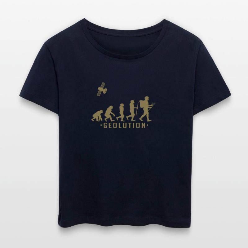 Geocaching evolution Chemise Geolution T-shirt bio à col rond SERENA Stanley/Stella Femme