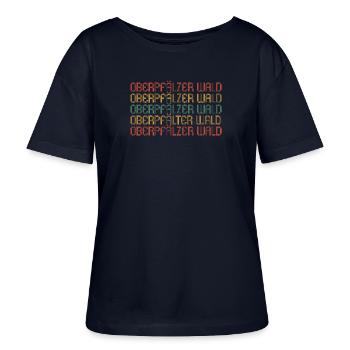 Oberpfälzer Wald - Stanley/Stella Relaxed Rundhals Frauen Bio-T-Shirt SERENA - Navy - Vorne - Anna (173cm)