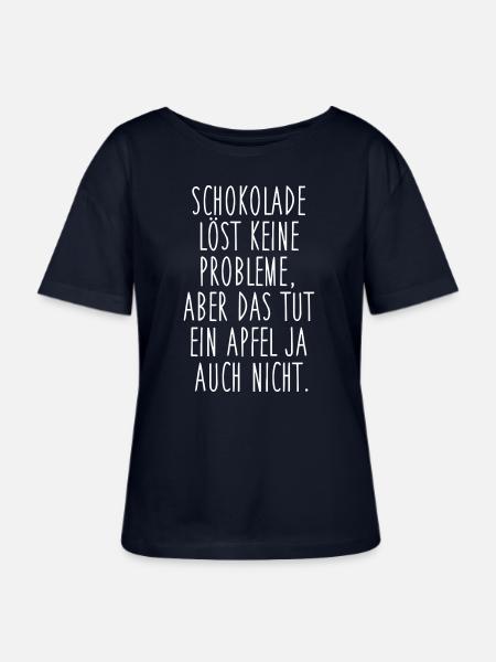 Schokolade vs. Apfel - Stanley/Stella Relaxed Rundhals Frauen Bio-T-Shirt SERENA - Navy