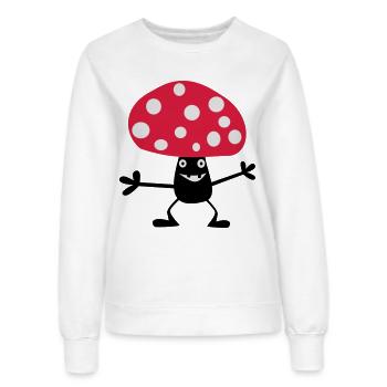 Toadstool vilain - Sweat Femme - blanc - Devant - AI Model Female 172 dark (172cm)