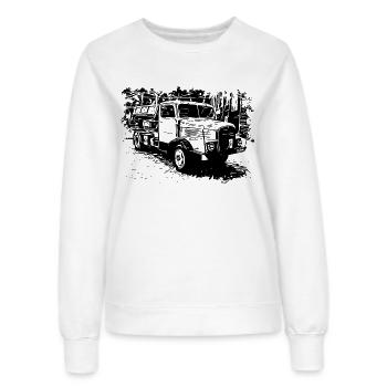 IFA Horch LKW Kipper - Frauen Sweatshirt - Weiß - Vorne - AI Model Female 172 dark (172cm)
