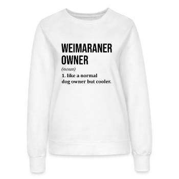 Weimaraner - Frauen Sweatshirt - Weiß - Vorne - AI Model Female 172 dark (172cm)