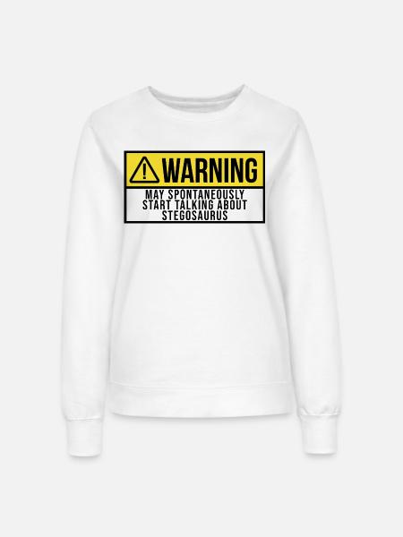 Stegosaurus Stegosaurus Stegosaurus - Frauen Sweatshirt - Weiß