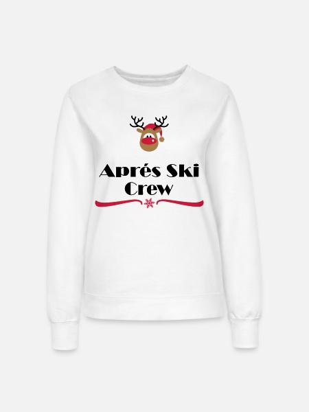 apres ski - Frauen Sweatshirt - Weiß