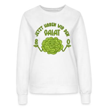80. Geburtstag - Jetzt haben wir den Salat 80 - Frauen Sweatshirt - Weiß - Vorne - AI Model Female 172 dark (172cm)