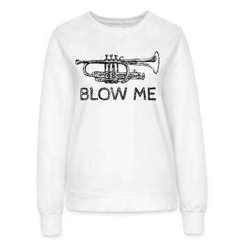 Lustiger Slogan mit Trompete - Frauen Sweatshirt - Weiß - Vorne - AI Model Female 172 dark (172cm)