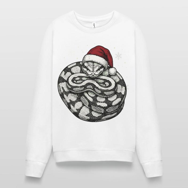 Serpent roi python roi de Noël Python boule Sweat Femme