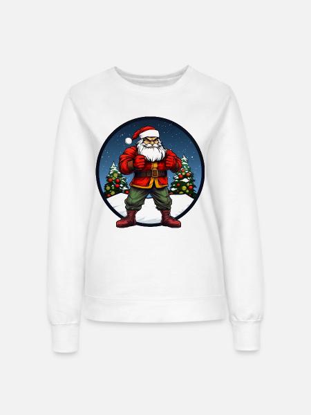 Kämpfer Christmas - Frauen Sweatshirt - Weiß
