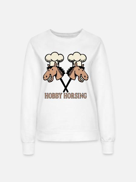 Lustiges Kochhobby-Futter - Frauen Sweatshirt - Weiß