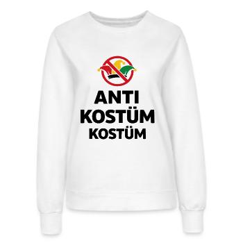 Anti Kostüm Kostüm – Verkleidung Faschingsmuffel - Frauen Sweatshirt - Weiß - Vorne - AI Model Female 172 dark (172cm)