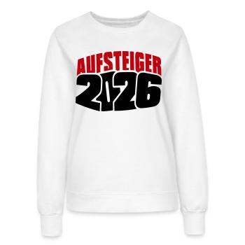 Aufsteiger 2026 Aufstieg - Frauen Sweatshirt - Weiß - Vorne - AI Model Female 172 dark (172cm)