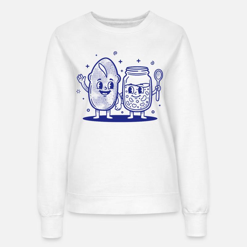 Sourdough Bread Baking Baker Sourdough Starter Jar - Women’s Sweatshirt - white