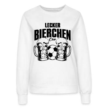 Lecker Bierchen Club Maßkrug Fußball Edition - Frauen Sweatshirt - Weiß - Vorne - AI Model Female 172 dark (172cm)