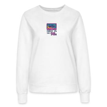 Neon 90er Kassette Design - Frauen Sweatshirt - Weiß - Vorne - AI Model Female 172 dark (172cm)