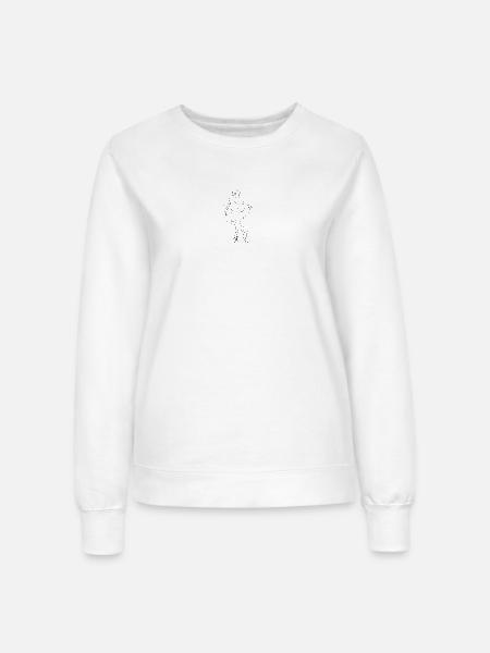 Lineart Ballerina - Frauen Sweatshirt - Weiß