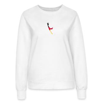 Sylt Puzzle - schwarz rot gold - Frauen Sweatshirt - Weiß - Vorne - AI Model Female 172 dark (172cm)