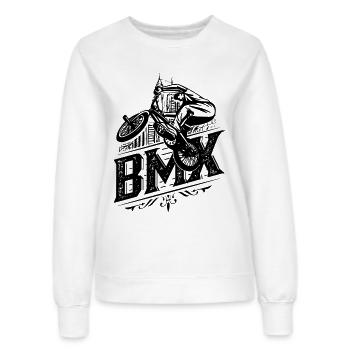 BMX Fahrrad | BMX Rad | Cooles BMX | Geschenkidee - Frauen Sweatshirt - Weiß - Vorne - AI Model Female 172 dark (172cm)