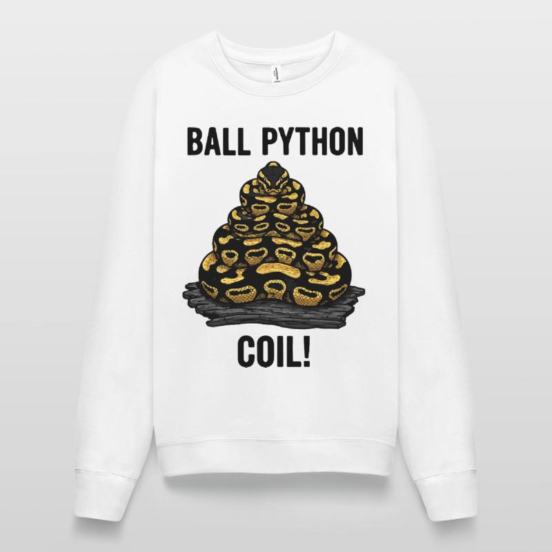Royal Python Ball Python Coil Reptile Pyramid Women’s Sweatshirt