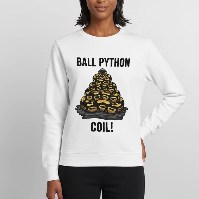 Royal Python Ball Python Coil Reptile Pyramid Women’s Sweatshirt