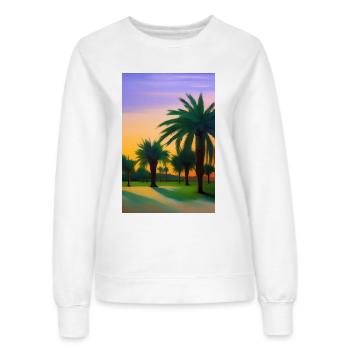 Arabische Wüste - Frauen Sweatshirt - Weiß - Vorne - AI Model Female 172 dark (172cm)