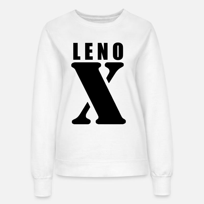 Lenox – First Name Design | Minimal Typography - Women’s Sweatshirt - white