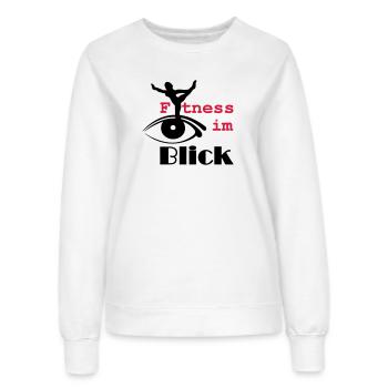 Fitness im Blick Sport Medizin Sprüche Geschenk - Frauen Sweatshirt - Weiß - Vorne - AI Model Female 172 dark (172cm)