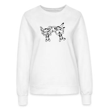 skydiving_2 - Sweat Femme - blanc - Devant - AI Model Female 172 dark (172cm)