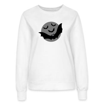 Fledermäuse - Frauen Sweatshirt - Weiß - Vorne - AI Model Female 172 dark (172cm)