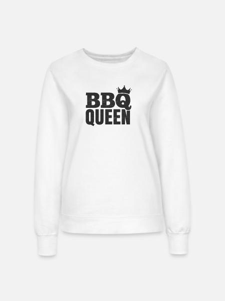BBQ Queen - Frauen Sweatshirt - Weiß