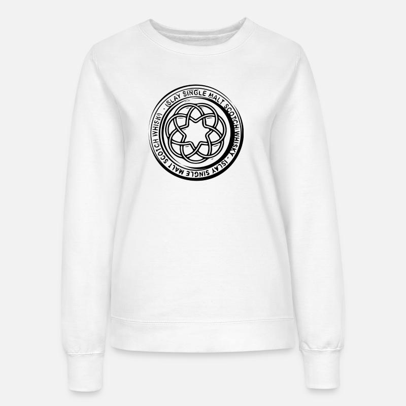 Islay Scotch Whiskey - Whiskey Design - Women’s Sweatshirt - white