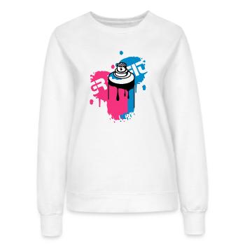Spraydose Graffiti Style - Frauen Sweatshirt - Weiß - Vorne - AI Model Female 172 dark (172cm)